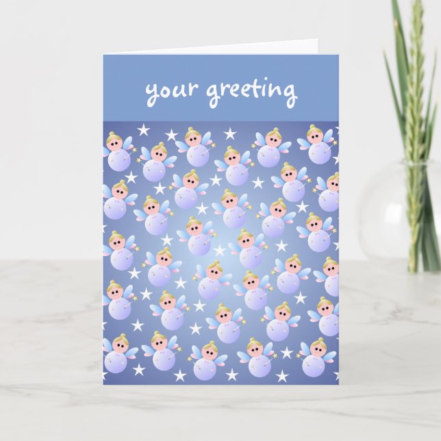 Cute Fairy Godmother Greeting Card (Front)