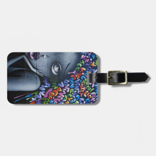 Cute Fairy Graffiti Luggage Tag