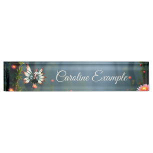 Cute Fairy Guardian in Magical Forest  Nameplate
