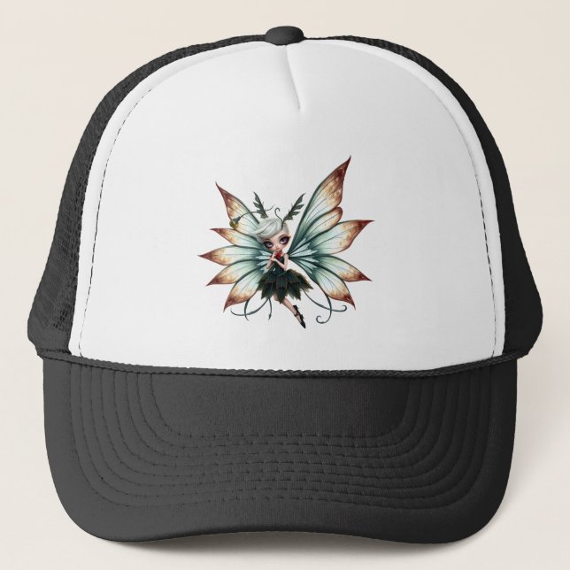 Cute Fairy Guardian in Magical Forest  Trucker Hat (Front)