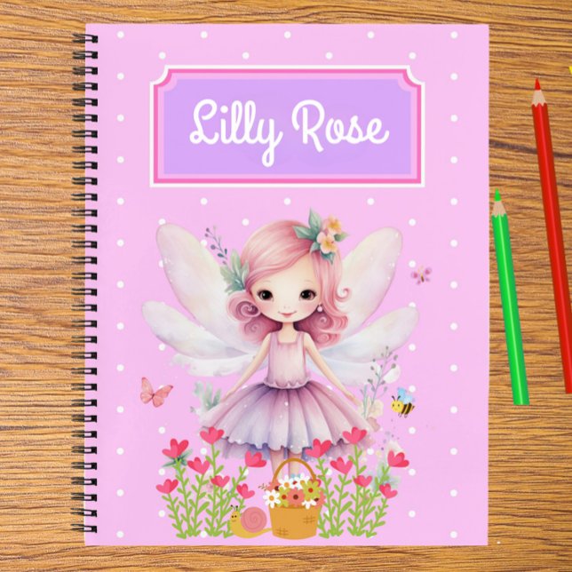Cute Fairy Kid's Write & Draw Story Notebook (Cute Mauve Fairy Kid's Write & Draw Story Notebook Personalized For Your Little One!)