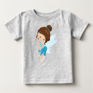 Cute Fairy, Magic Fairy, Forest Fairy, Brown Hair Baby T-Shirt