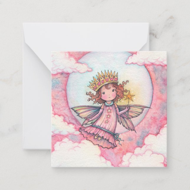 Cute Fairy Princess by Molly Harrison Card (Front)