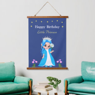  Cute Fairy Princess Girl Birthday Hanging Tapestr Hanging Tapestry