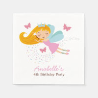 Cute Fairy Princess Girls Birthday