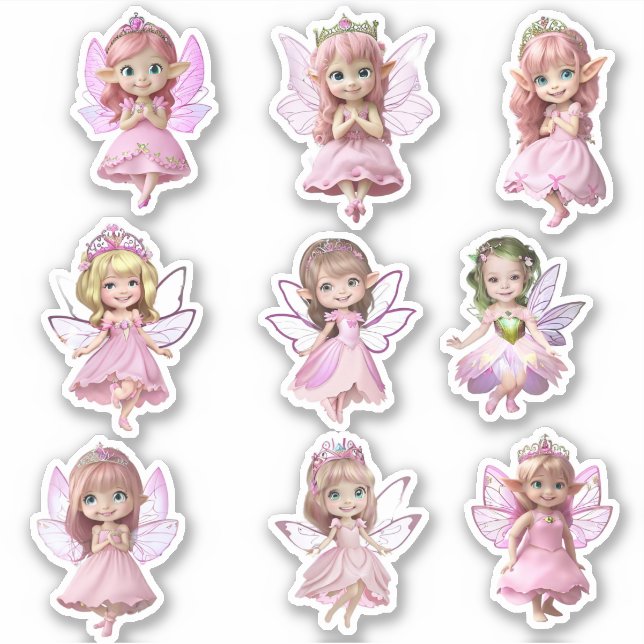 Cute  Fairy Stickers  3 (Front)