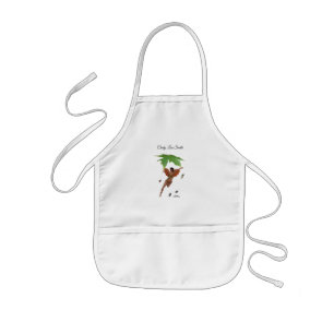Cute Fairy With Brown Wings Girls Pocket Apron