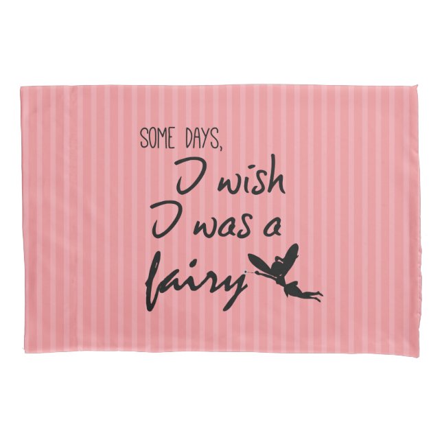 Cute Fairy with Quote Pillowcase (Front)
