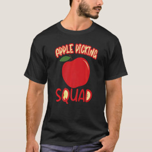 Cute Fall Autumn Orchard Matching Family Apple Pic T-Shirt