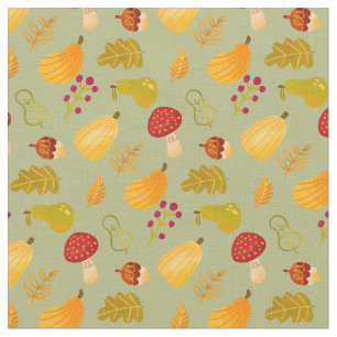 Cute Fall Autumn Pattern Fabric