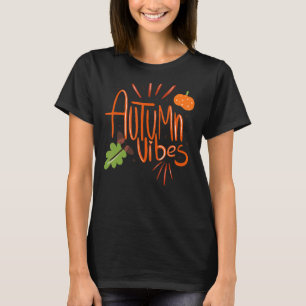 Cute Fall Autumn Vibes Graphic Women's T-Shirt