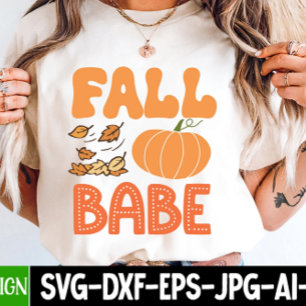 Cute Fall Babe Pumpkin Autumn Tri-Blend Shirt