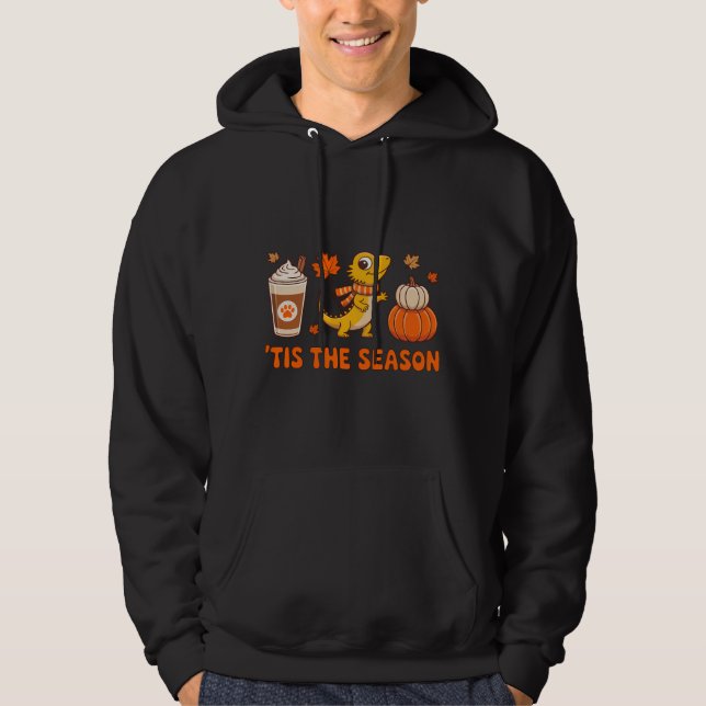 Cute Fall Bearded Dragon Hoodie (Front)