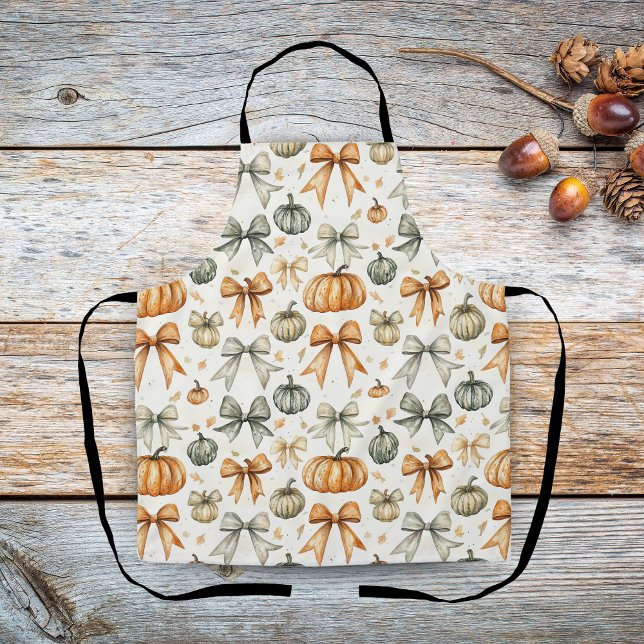 Cute Fall Bow Pattern Apron (Creator Uploaded)