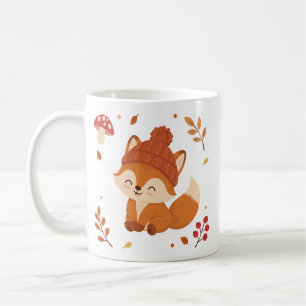 Cute Fall Fox Watercolour Coffee Mug