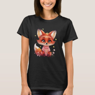 Cute Fall Fox Woodland Animal Kids Autumn T-Shirt