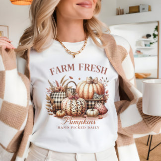 Cute Fall fresh pumpkin Vintage Fancy pumpkins T-Shirt