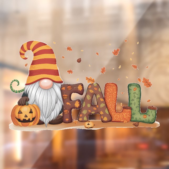 Cute Fall Gnome with Maple Leaves (Sheet 2)