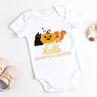 Cute Fall Grandparent Pregnancy Announcement
