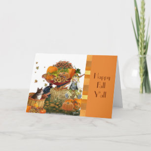 Cute Fall Harvest Note Card