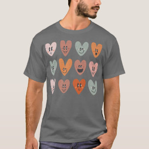 Cute Fall Heart Womens Trendy Autumn Aesthetic T-Shirt
