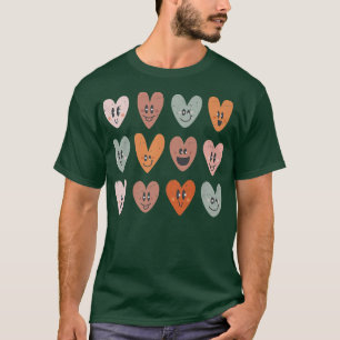 Cute Fall Heart Womens Trendy Autumn Aesthetic T-Shirt