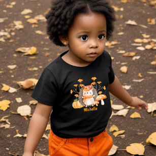 Cute Fall Hedgehog Toddler T-shirt