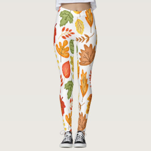 Cute Fall leaves pattern Leggings