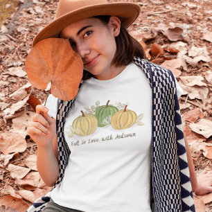 Cute Fall Pumpkin Gourds Autumn Women's  T-Shirt