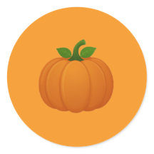 Cute Fall Pumpkin Sticker