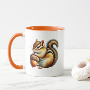 Cute Fall Seasonal chipmunk Mug
