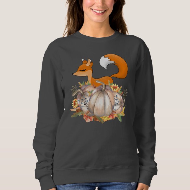 cute Fall Seasonal fox Sweatshirt (Front)