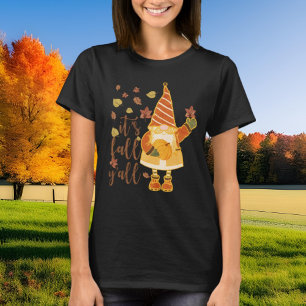 cute Fall Seasonal gnome  T-Shirt