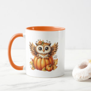 Cute Fall Seasonal owl Mug