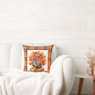 cute Fall Seasonal turkey Cushion