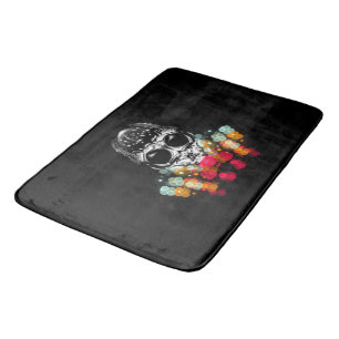 Cute Fall Spider with Dewdrop Hat Bath Mat