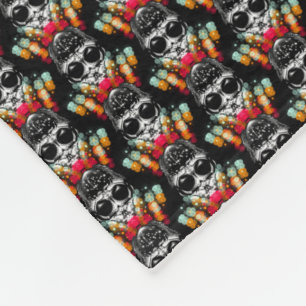 Cute Fall Spider with Dewdrop Hat Pattern Fleece Blanket