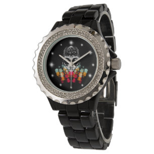 Cute Fall Spider with Dewdrop Hat Watch