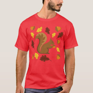 Cute Fall Squirrel T-Shirt