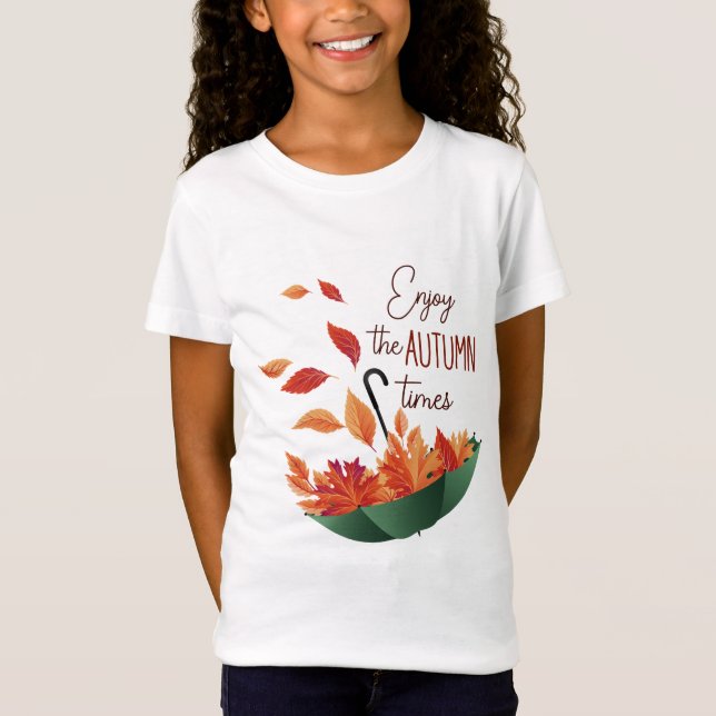Cute Fall Sweet Fall/ Umbrella T-Shirt (Front)