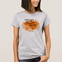 Cute Fall Thanksgiving Pumpkin Patch Letter Print