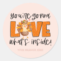 Cute Fall Turkey You're Going to Love It Business
