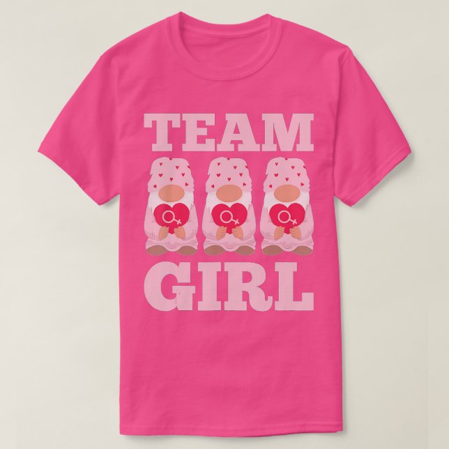 Cute Family Baby Shower Party Outfit Team Girl Gen T-Shirt (Design Front)