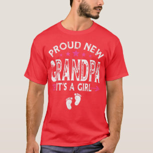 Cute Family Gender Reveal Proud New Grandpa It's A T-Shirt