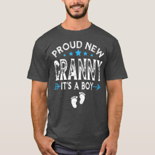 Cute Family Gender Reveal Proud New Granny It's A T-Shirt