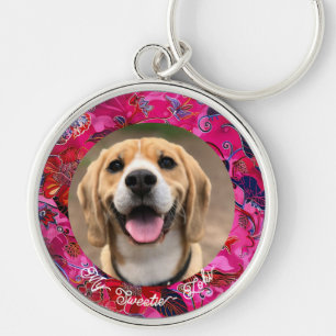 Cute Family Keepsake Pet Photo Keychain