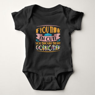 Cute Family Love Cute Godmother Godchild Baby Bodysuit