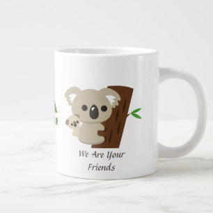 Cute Family Mother Koala Bear With Baby Large Coffee Mug