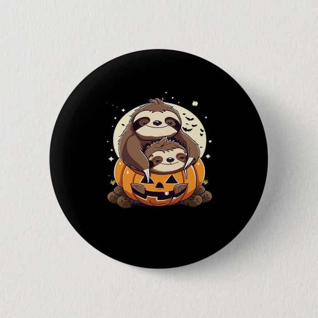 Cute family of sloths Essential T-Shirt 6 Cm Round Badge (Front)