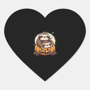 Cute family of sloths Essential T-Shirt Heart Sticker